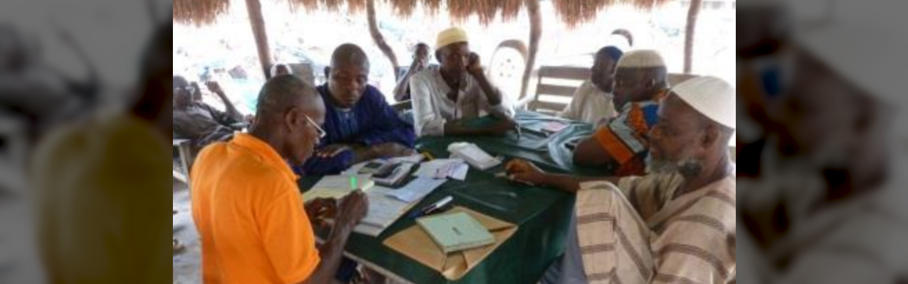 An Ivorian village-based mining cooperative records its diamond sales and production figures.