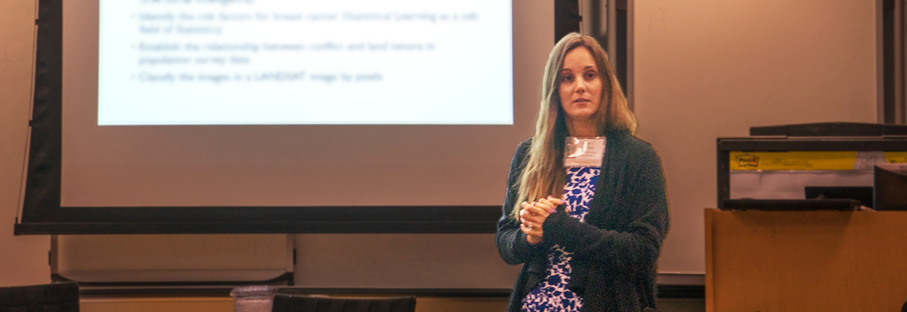 Heather Huntington presenting at the 2016 World Bank Conference on Land and Poverty