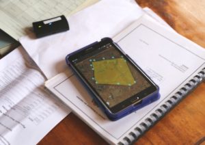 Using the mobile application to secure tenure, or MAST, para-surveyors can plot coordinates to an accuracy of 1 meter