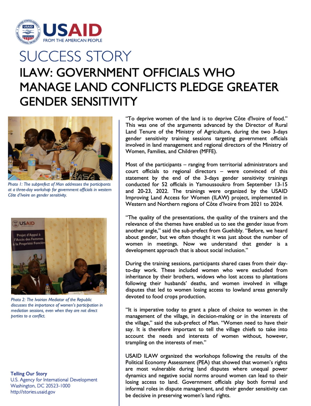 Government Officials Who Manage Land Conflicts Pledge Greater Gender ...