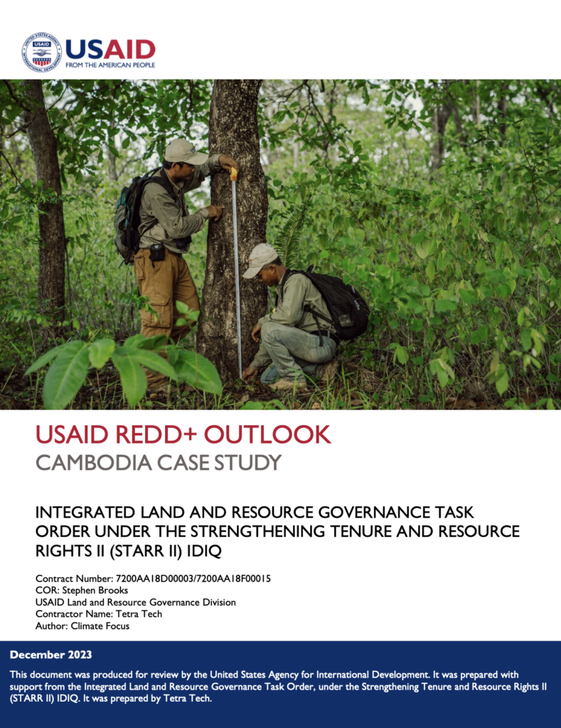 USAID REDD+ Outlook: Cambodia Case Study - Tenure Security: Protecting ...