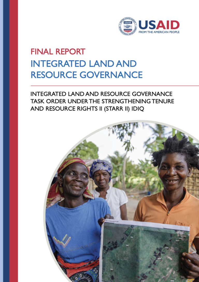 Integrated Land and Resource Governance Final Report - Tenure Security ...