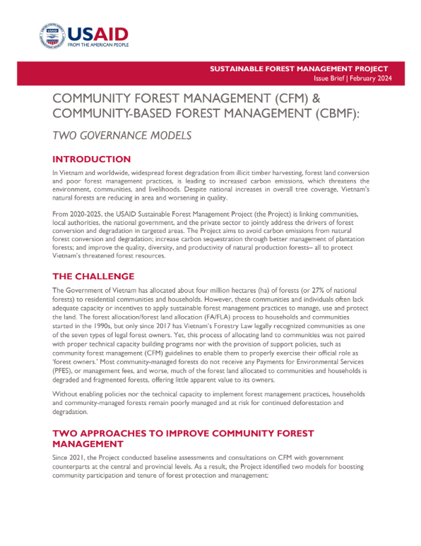Community Forest Management (CFM) & Community Based Forest Management ...