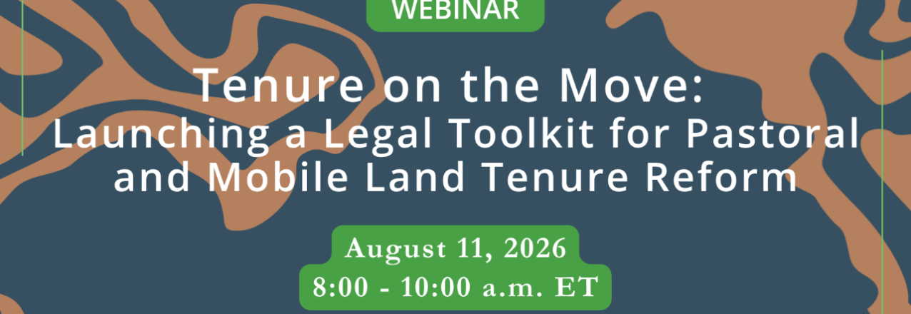 Legal Toolkit for Pastoral and Mobile Land Tenure Reform