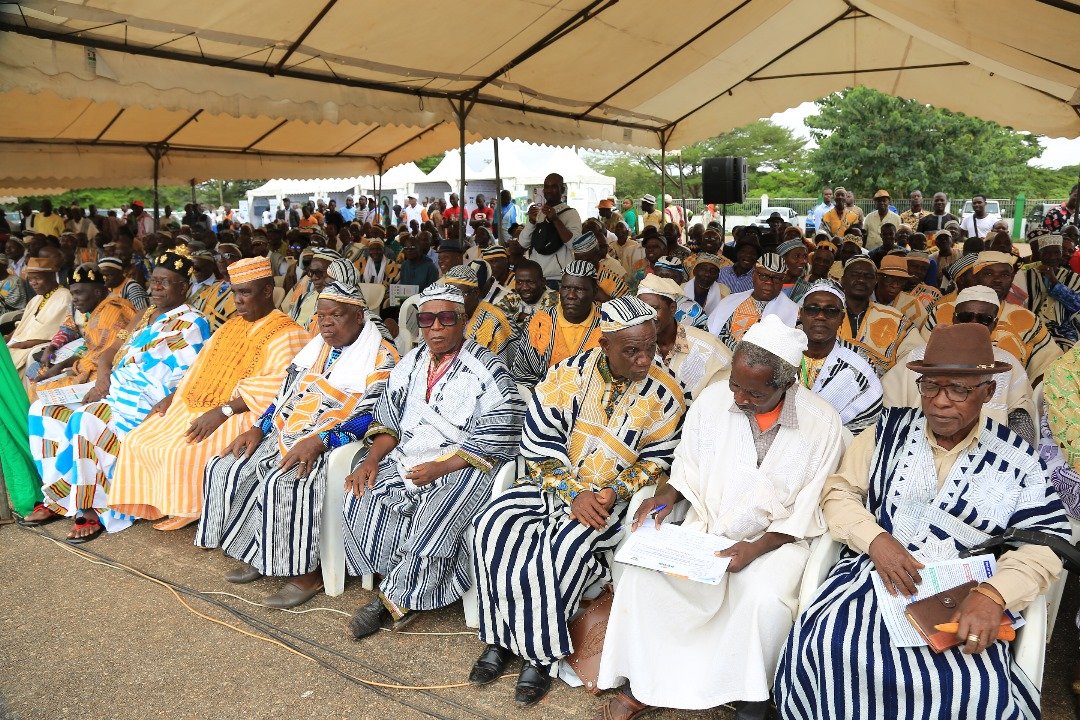 Participants at the launch of AFOR’s rural land tenure program