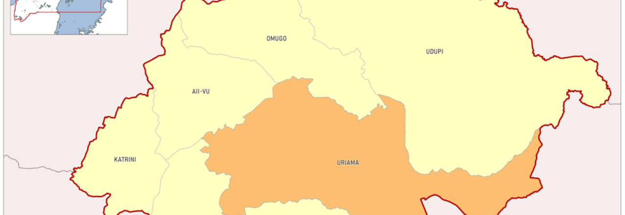 Map of Uganda’s West Nile region.